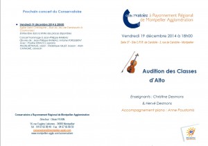 Audition Alto 19.12.2014